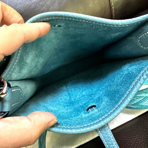 Hermes EVELYNE 16 Blue Jean Used Once - Picture 12 of 14